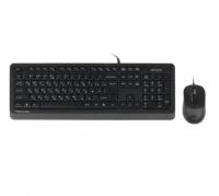 Клавиатура+мышь A4 Fstyler F1010 USB проводной черный/серый фото