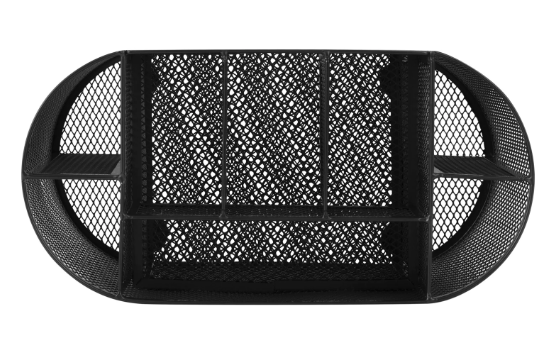 Подставка-органайзер металлическая BRAUBERG "Germanium", 9 секций, 105х220х110 мм, черная, 237418 фото