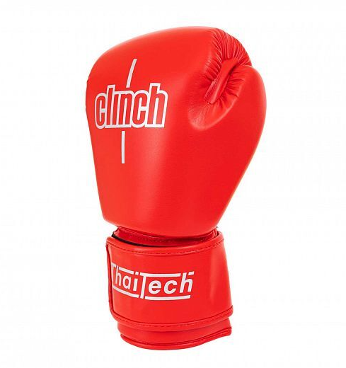 Перчатки боксерские Clinch Muay Thai красные (вес 12 унций) C170 фото
