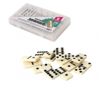 Игра настольная "ДОМИНО", пластиковый кейс, 17x10см, ЗОЛОТАЯ СКАЗКА, 662296 фото