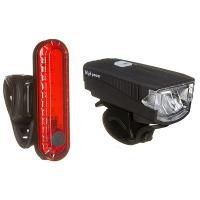 Комплект фонарей STG FL1588(300 люм звонок 120fb (1200MmAH)) + BCTL5477 (usb) Х95142 фото