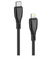 Кабель Type-C - Lightning PERO DC11 1м 27w черный (PRDC-11TL1MB) фото