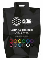 Пластик для ручки 3D Cactus CS-3D-PLA-12x10M PLA d1.75мм L10м 12цв. фото