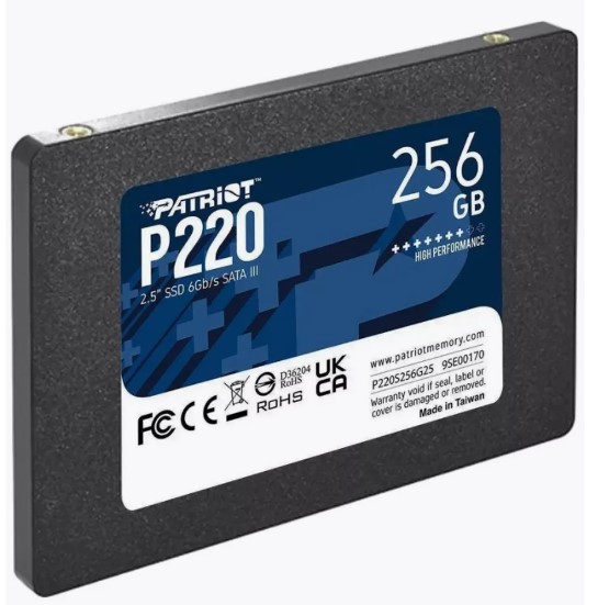 Накопитель SSD 256Gb Patriot P220 550/490 (P220S256G25) фото
