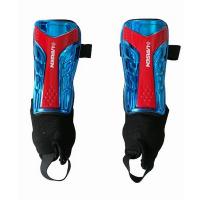 Щитки ф/б с защитой голеностопа "Larsen" сине-красные фото