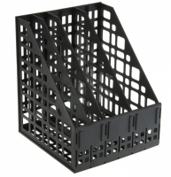 Лоток для бумаг вертикальный СТАММ, сборный, 4 отделения, черный купить ЦИТ Лоток для бумаг вертикальный СТАММ, сборный, 4 отделения, черный фото