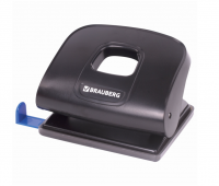 Дырокол BRAUBERG до 20 л. "Extra", черный, 229091 фото