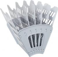 Лоток для бумаг 5-ти секц. серая веерный Стамм 4 отделения, серый, ЛТ90 купить ЦИТ Лоток для бумаг 5-ти секц. серая веерный Стамм 4 отделения, серый, ЛТ90 фото