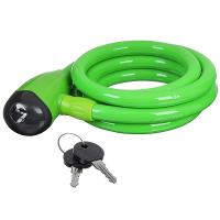 Замок, трос спиральный, с ключом диам.12х150см Х66512 фото