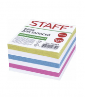 Блок для записей STAFF непроклеенный, куб 9×9×5 см, цветной, чередование с белым, 126365 купить ЦИТ Блок для записей STAFF непроклеенный, куб 9×9×5 см, цветной, чередование с белым, 126365 фото
