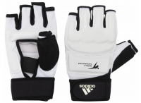 Перчатки для тхэквондо WT Fighter Gloves белые (размер L) арт.adiTFG01  фото