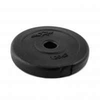 Диск пластиковый STARFIT BB-203  1,25 кг, d=26 мм, черный 1/16 фото