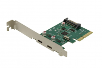 Контроллер PCI-E ASM1142 2xUSB3.1 Type-C Bulk фото