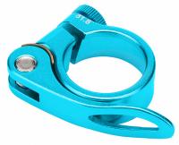 Зажим подседельной трубы 31.8мм BLF-Z1 STELS с эксцентриком, алюминиевый синий фото