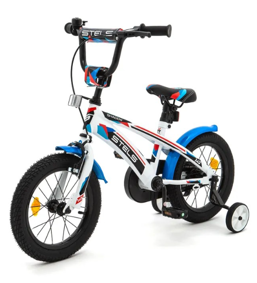 (м) Велосипед детский STELS 14" Shadow VC белый/синий фото