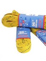 Шнурки для коньков Tex Style с пропиткой желтые 2,44 м (пара) W917 фото