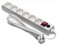 Сетевой фильтр Buro 600SH-3-W 3м (6 розеток) белый фото