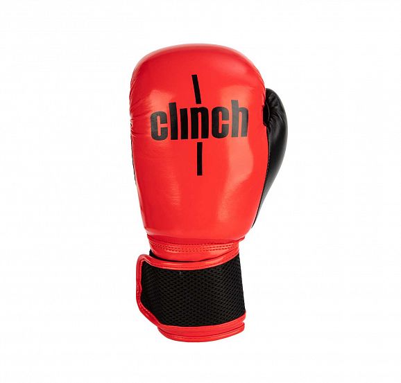 Перчатки боксерские "Clinch Aero" красно-черные 8 унц.  фото