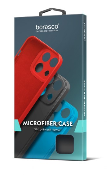 Чехол для Xiaomi Redmi Note 12S Borasco Microfiber 72063 черный фото