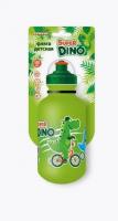 Велофляга TRIX Super Dino детская, 500 мл, защитная крышка, LDPE, зеленая фото