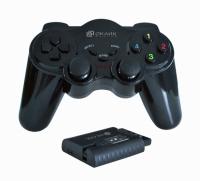Геймпад для PS3 и PS2 Oklick GP-400MW черный USB Беспроводной виброотдача фото