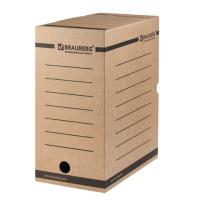 Короб архивный с клапаном А4 (260х325мм), 150мм,до1400л,плотн, микрогофрокартон,BRAUBERG,124849, шт, фото