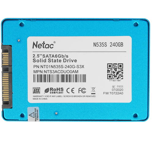 Накопитель SSD 240Gb Netac N535S 560/520 (NT01N535S-240G-S3X) фото