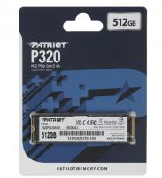 Накопитель SSD 512Gb M.2 2280 Patriot P320 3000/2200 NVMe PCIEx4 (P320P512GM28) фото