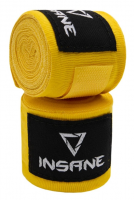 Бинт боксерский INSANE FIGHT IN23-HW600, хлопок/нейлон, желтый, 3,5 м фото