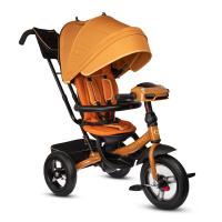 (м) Велосипед детский 3-х колесный City-Ride TEMPO CR-B3-11BK с руч.управ, поворот.сиденье, фара све фото