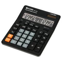 Калькулятор настольный Eleven SDC-664S, 16 разрядов, двойное питание, 155*205*36мм, черный фото
