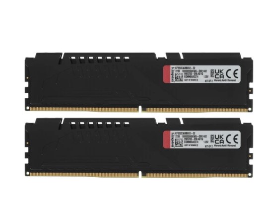 Оперативная память DDR5 32Gb (2x16Gb) (PC5-41600) 5200MHz Kingston FURY Beast RGB EXPO KF552C36BBEAK фото