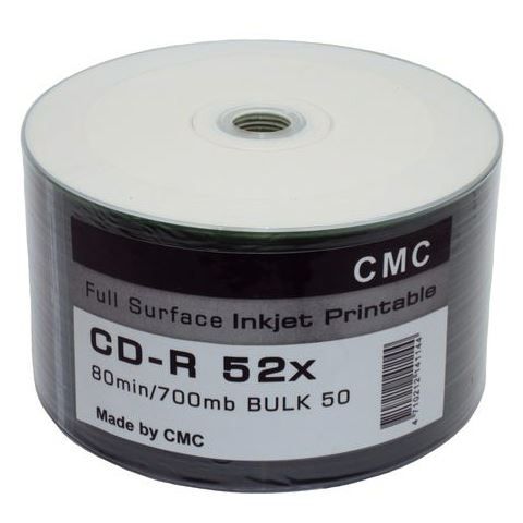 Диск CD-R CMC 700 Mb, 52x, Bulk (50), Full Ink Print  фото