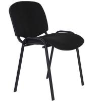Стул для посетителей КО_EChair Rio(ИЗО) РС01.00.10 ткань черная 101, каркас черный фото