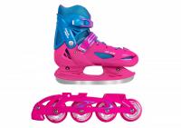 Раздвижные коньки-ролики BlackAqua AS-406, мультиколор (30-33) фото