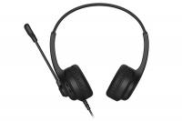 Наушники с микрофоном A4Tech HU-8 черный 2м накладные USB фото