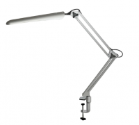 Лампа настольная Гермес на струбцине, СВЕТОДИОДНАЯ, 8 Вт, серебро фото