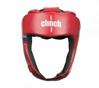 Шлем боксерский "Clinch Olimp Dual" красный р.M фото