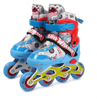 Ролик. коньки Hot Wheels Т20204, PU колеса со светом, размер S (30-33) фото