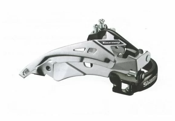 Переключатель скоростей передний Shimano, FD-TY700-TS6, TOURNEY,нижн хомут, DUAL-PULL,FOR REAR 7/8-S фото