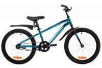 (м) Велосипед детский NOVATRACK 20"207APRIME.GBL4 алюм., синий металлик,  ножной тормоз , короткие к фото