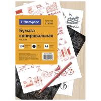 Бумага копировальная OfficeSpace, А4, 100л., черная фото