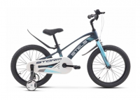 (м) Велосипед детский STELS 18" Storm KR темно-синий/зеленый  фото