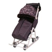 Санки-коляска Ника детям 7-5Н шоколадный НД7-5Н/Ш фото