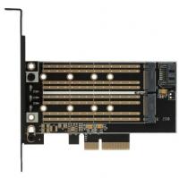 Контроллер PCI-E SSD M.2 (NVMe+SATA) в разъем PCI-e Gembird MF-PCIE-NVME-SATA фото