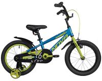 (м) Велосипед детский NOVATRACK 16"167AEXTREME1V.BL5 алюм., синий, полная защ.цепи, пер.руч., зад.но фото