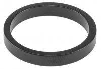 Проставочное кольцо рулевой колонки алюминиевое "спейсер", h-5мм, для штока вилки 1-1/8", черное SC- фото