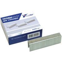 Скобы для степлера №23/24, 1000 штук, СВЕРХПРОЧНЫЕ, от 110 до 200 листов, BRAUBERG, 221165 фото