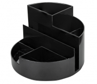 Подставка-органайзер BRAUBERG ROUND, 6 отделений, 130х130х90 мм, черная, 238100 купить ЦИТ Подставка-органайзер BRAUBERG ROUND, 6 отделений, 130х130х90 мм, черная, 238100 фото