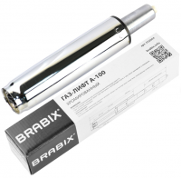 Газ-лифт BRABIX A-100 короткий, ХРОМ, длина в открытом виде 346 мм., d50 мм., класс 2, 532004 фото